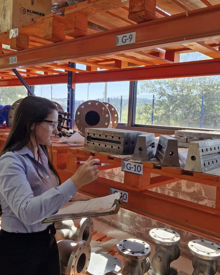 breaking boundaries in engineering female engineering amanda carvalho performing product inspection