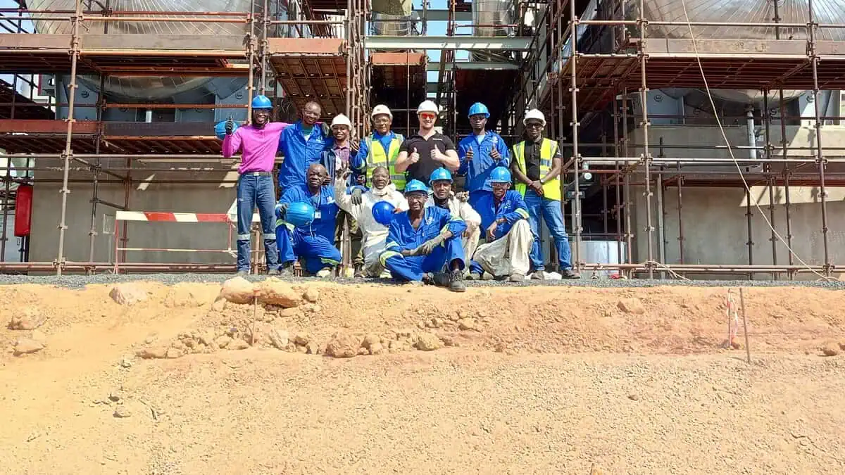 klinger zambia thermal insulation kansanshi oxygen plant celebrating
