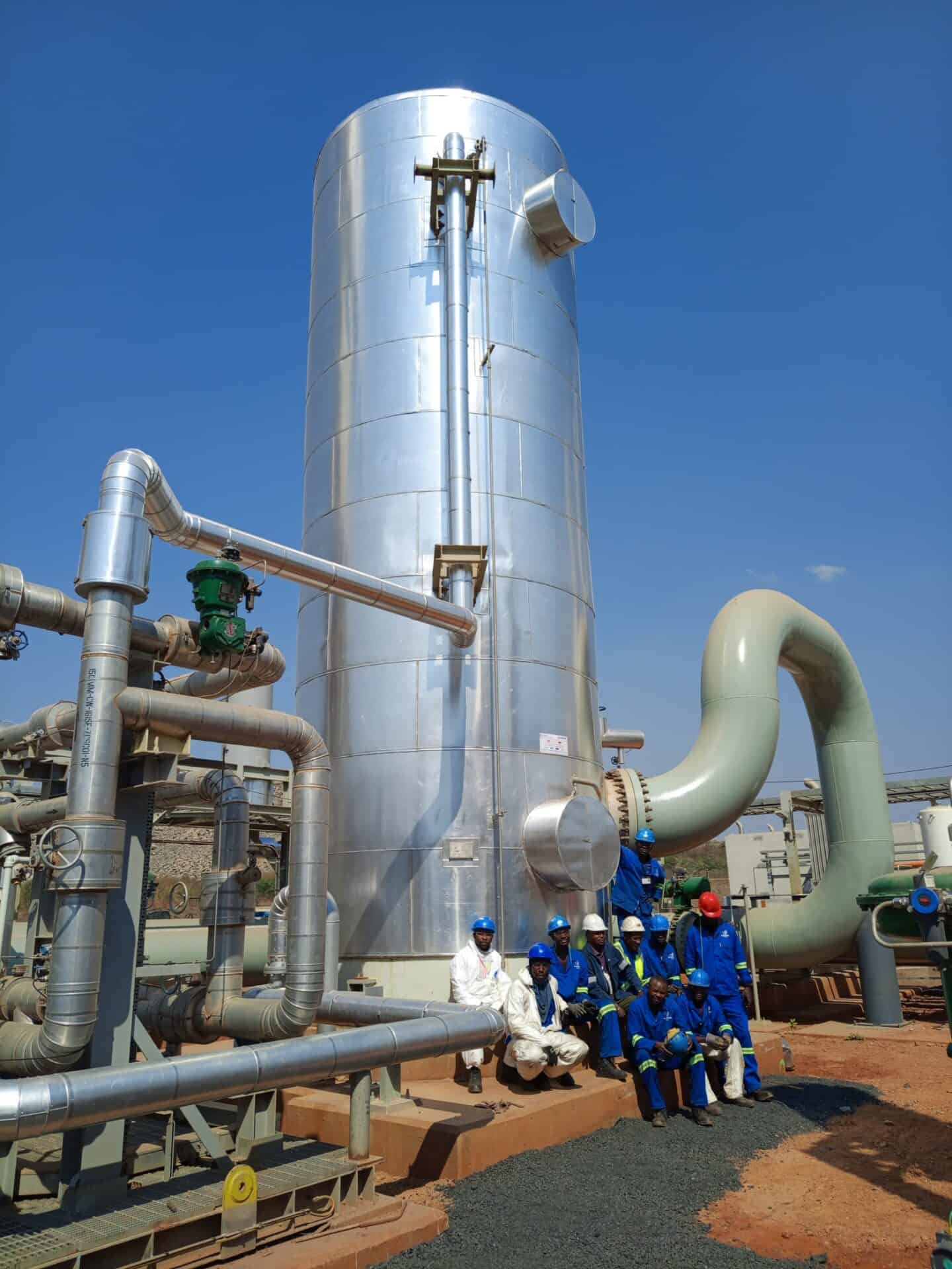 klinger zambia thermal insulation kansanshi oxygen plant completion moment