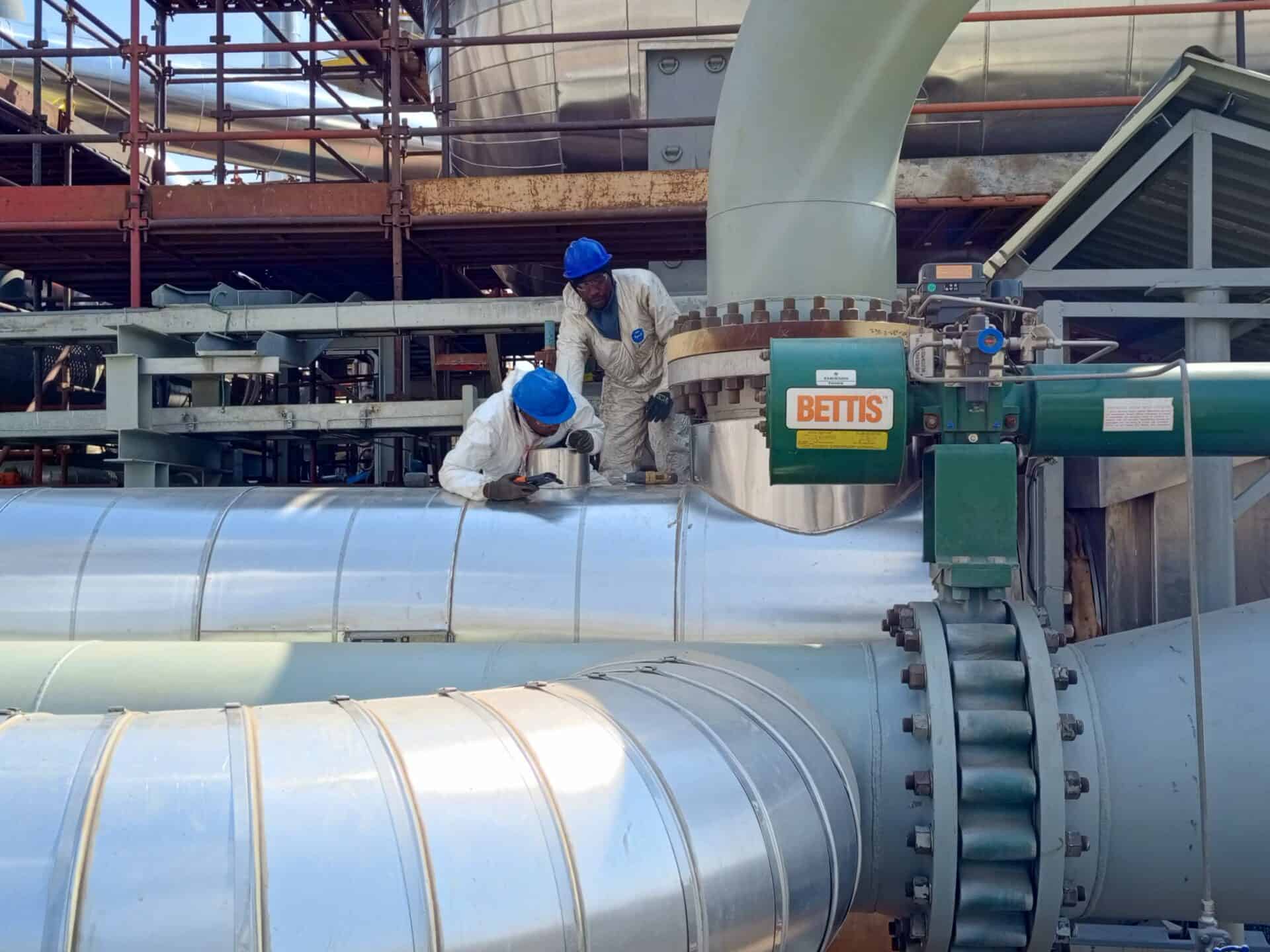 klinger zambia thermal insulation kansanshi oxygen plant technicians